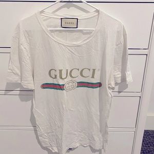 Oversized Gucci Logo Tee Shirt